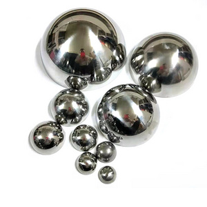 Customized Mirror Polished Hollow Core chrome plated metal half sphere 50cm 500mm