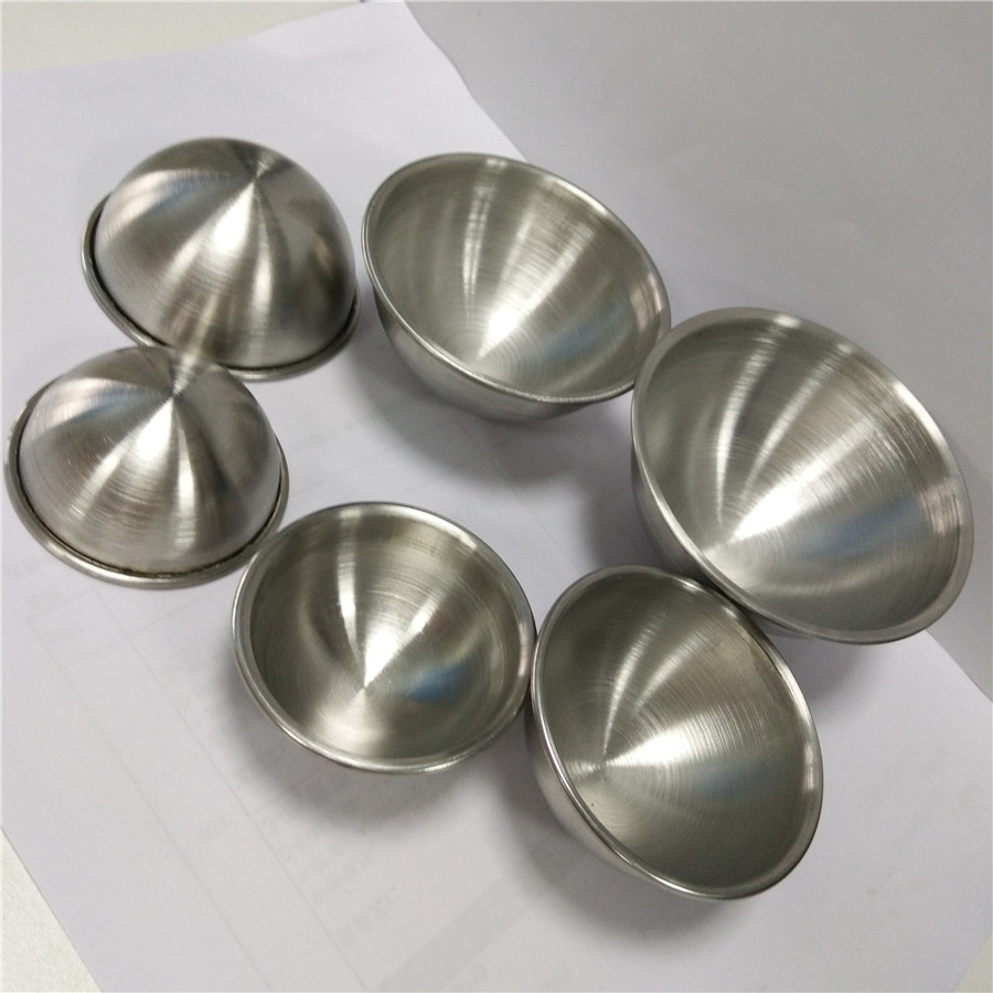 45mm 55mm 65mm 75mm 85mm metal stainless steel bath bomb molds for soap