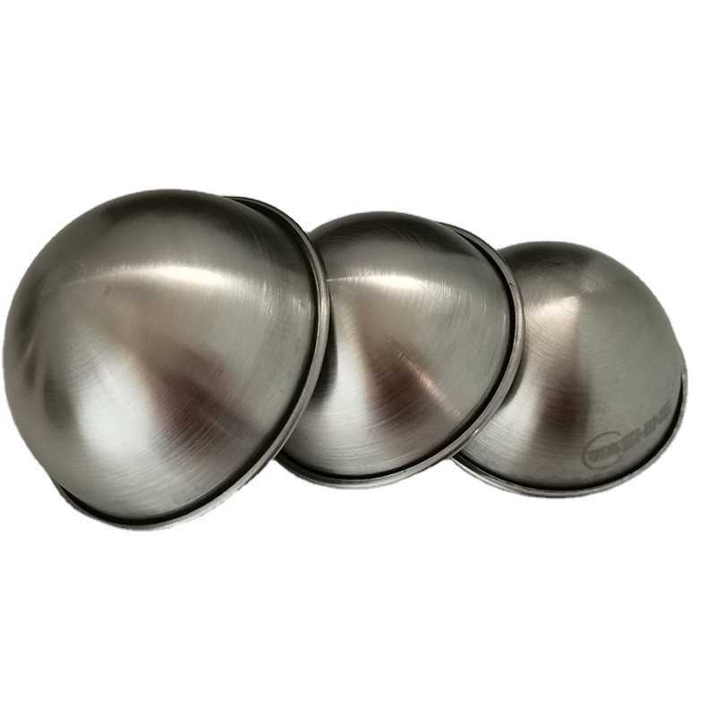 Ready to ship bathbomb mold 304 stainless steel hemisphere with edge saop base 50mm bath bomb mould