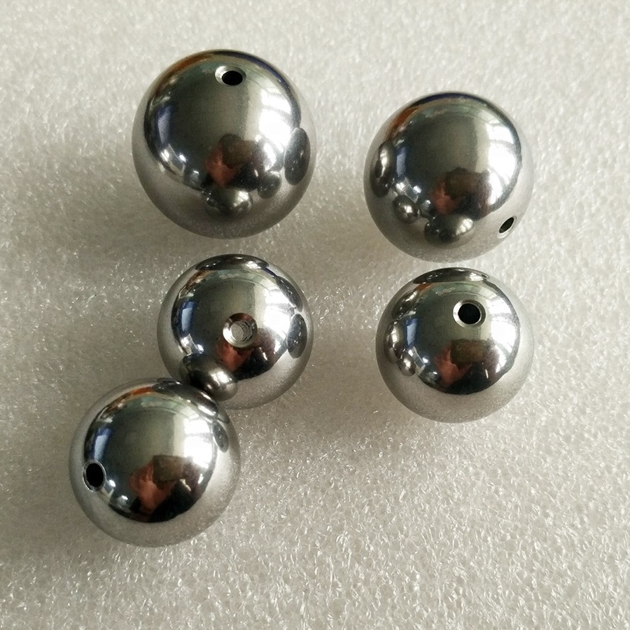 304 Hollow Stainless Steel Ball with Hole Metal Sphere with Thread Hole