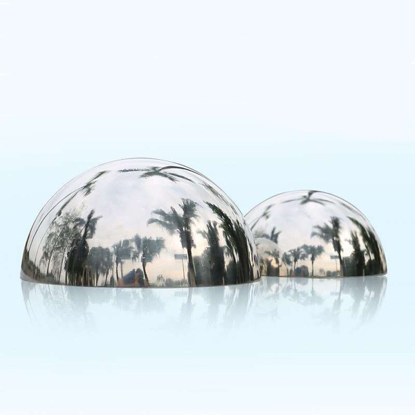 Hot sale 800mm large metal half sphere steel for outdoor decoration