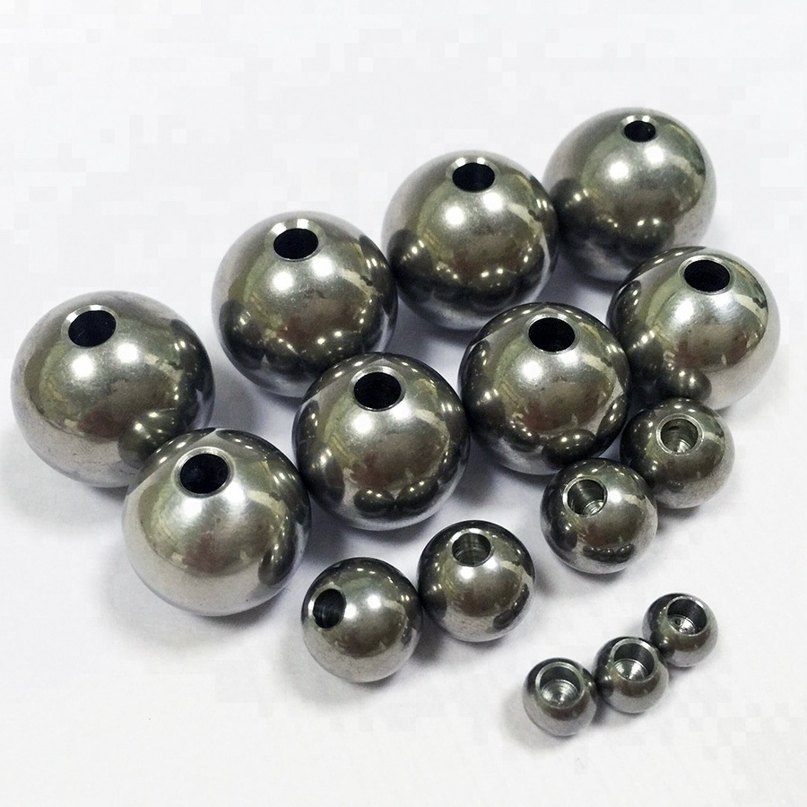 AISI 304 316 316L 420C 440C 1mm To 100mm Drilled Stainless Steel Ball With Hole