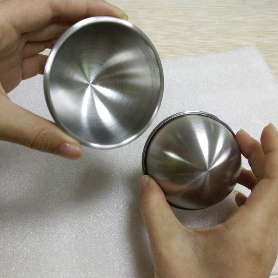 Wholesale Hollow Dome Shape 2.5' Inch 6.3cm 63mm 6.5cm 65mm Stainless Steel Bath Bomb Molds