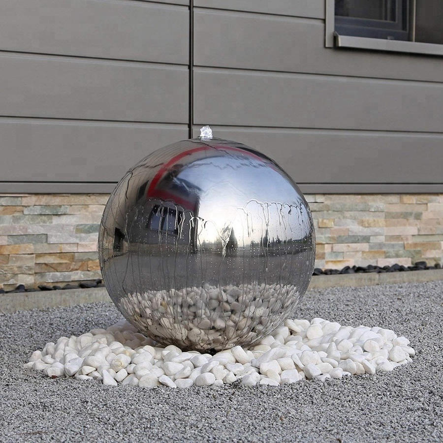 stainless steel 18 inch 45cm 450mm gazing ball