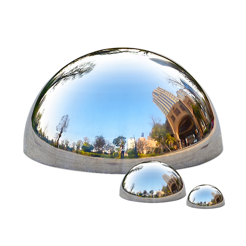 Hot sale 800mm large metal half sphere steel for outdoor decoration