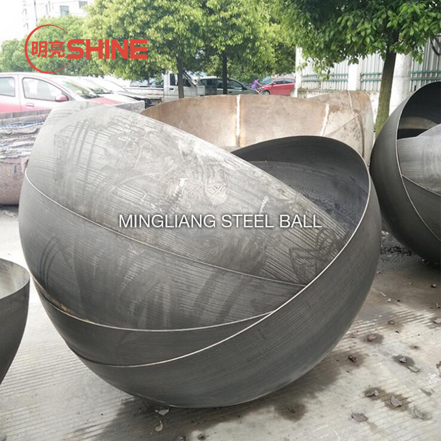 Large Hollow Metal Sphere 900mm Carbon Steel Half Ball