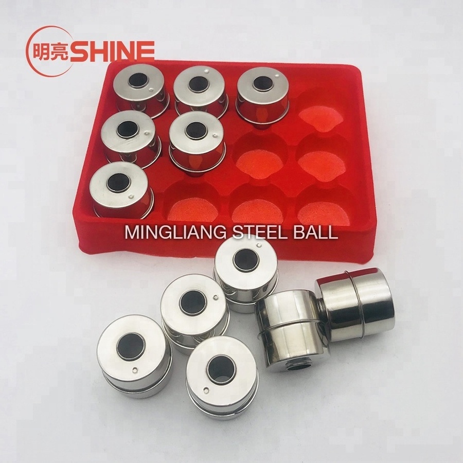 OEM 304 316 316L SS Magnetic Sphere Floated  Ball with Customized Size