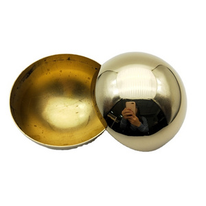 Mingliang factory 8 inch 10 inch brass Half Ball Sphere Or Hemisphere Hollow