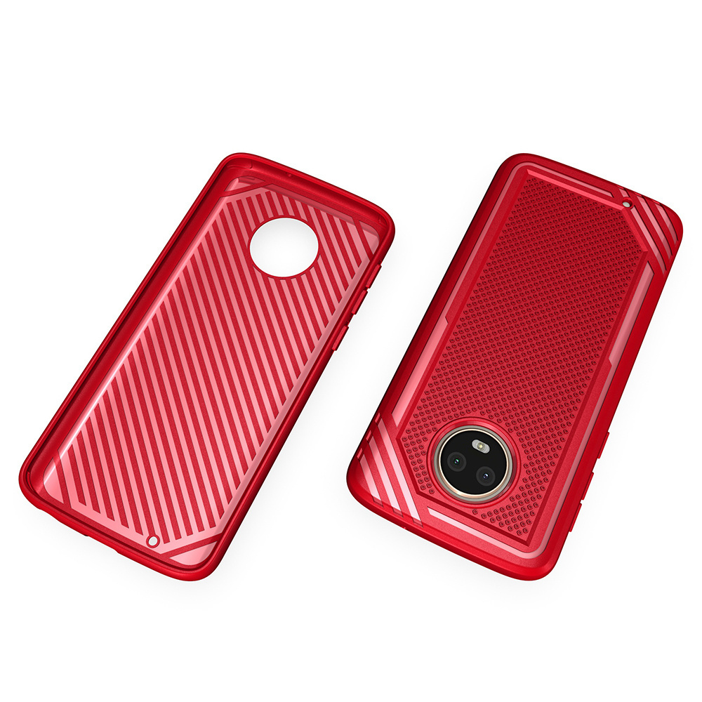 For Motorola G6 TPU Back Case Cover Plain Carbon Fiber Shock Absorbing Phone Case for Moto G3, G4, G5, G6