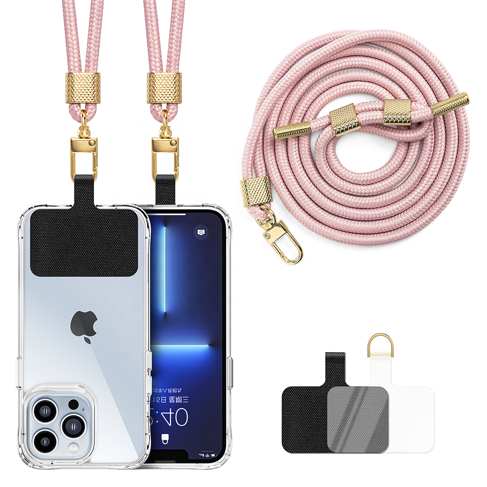 Designer Universal Crossbody Necklace Cell Mobile Smartphone Patch Tab Lasso Tether Strap Phone Case Lanyard Accessories