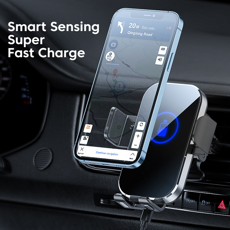 Phone Car Holder Wireless Charger Smart Car Wireless Charger Phone Holder Car Mount Mobile Phone Holder With Wireless Charger