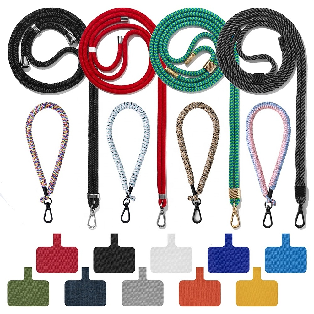 Designer Universal Crossbody Necklace Cell Mobile Smartphone Patch Tab Lasso Tether Strap Phone Case Lanyard Accessories