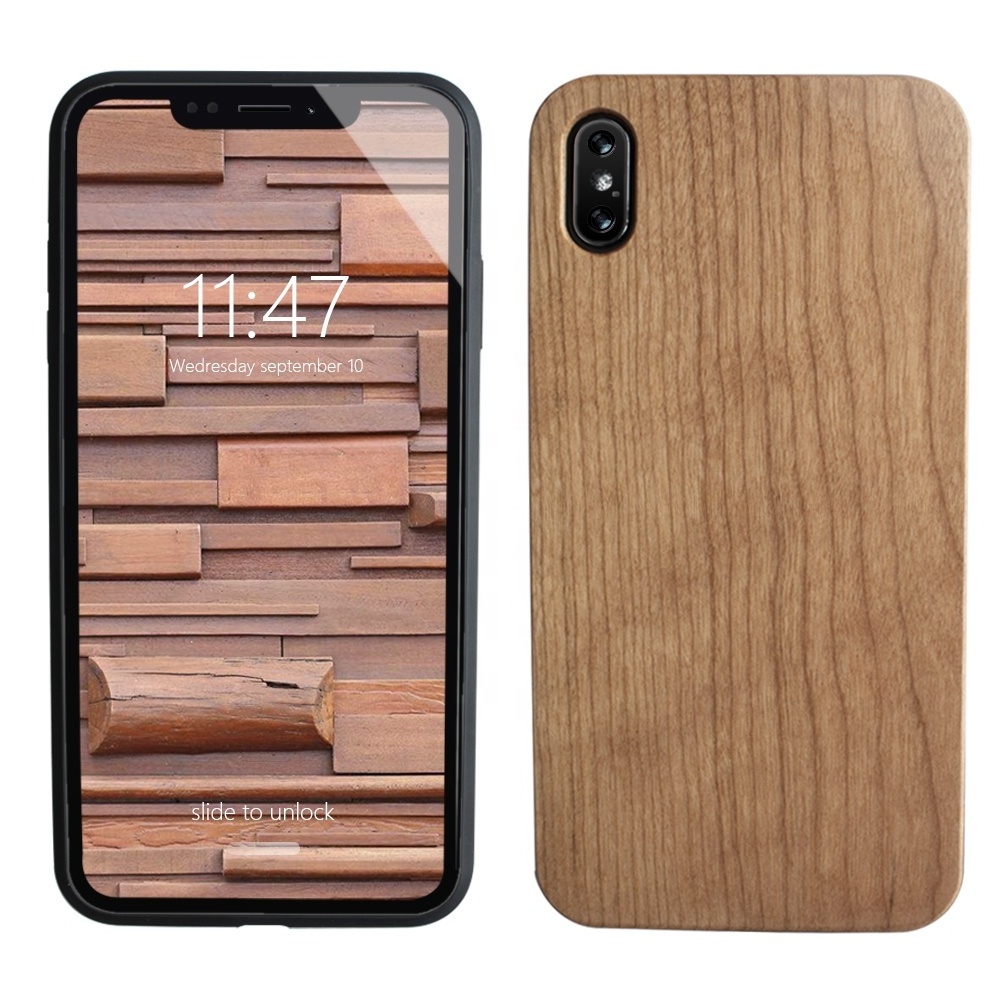 Factory Outlet Eco-Friendly Natural Blank Wood Cell Mobile Wood TPU Phone Case For Huawei mate 30 Pro Iphone 7 X