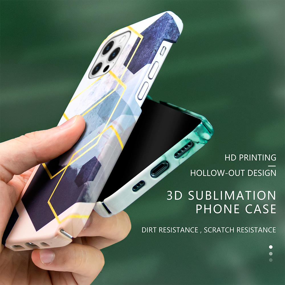 3D Coated Sublimation 2 in 1 Blank Cases Customize Print Phone Case For iPhone 12