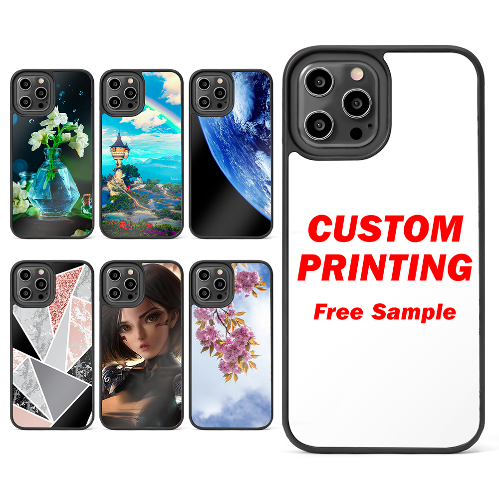 custom high quality blank aluminum alloy metal phone case for sublimation 2d tempered glass sublimation phone case For Iphone13