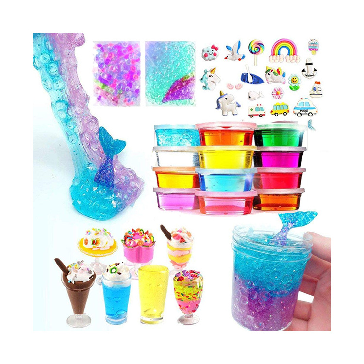 Hot Sale Educational Kit Slime Making Kit Charms Glitter Accessories Toy Crystal Clear Diy Slime