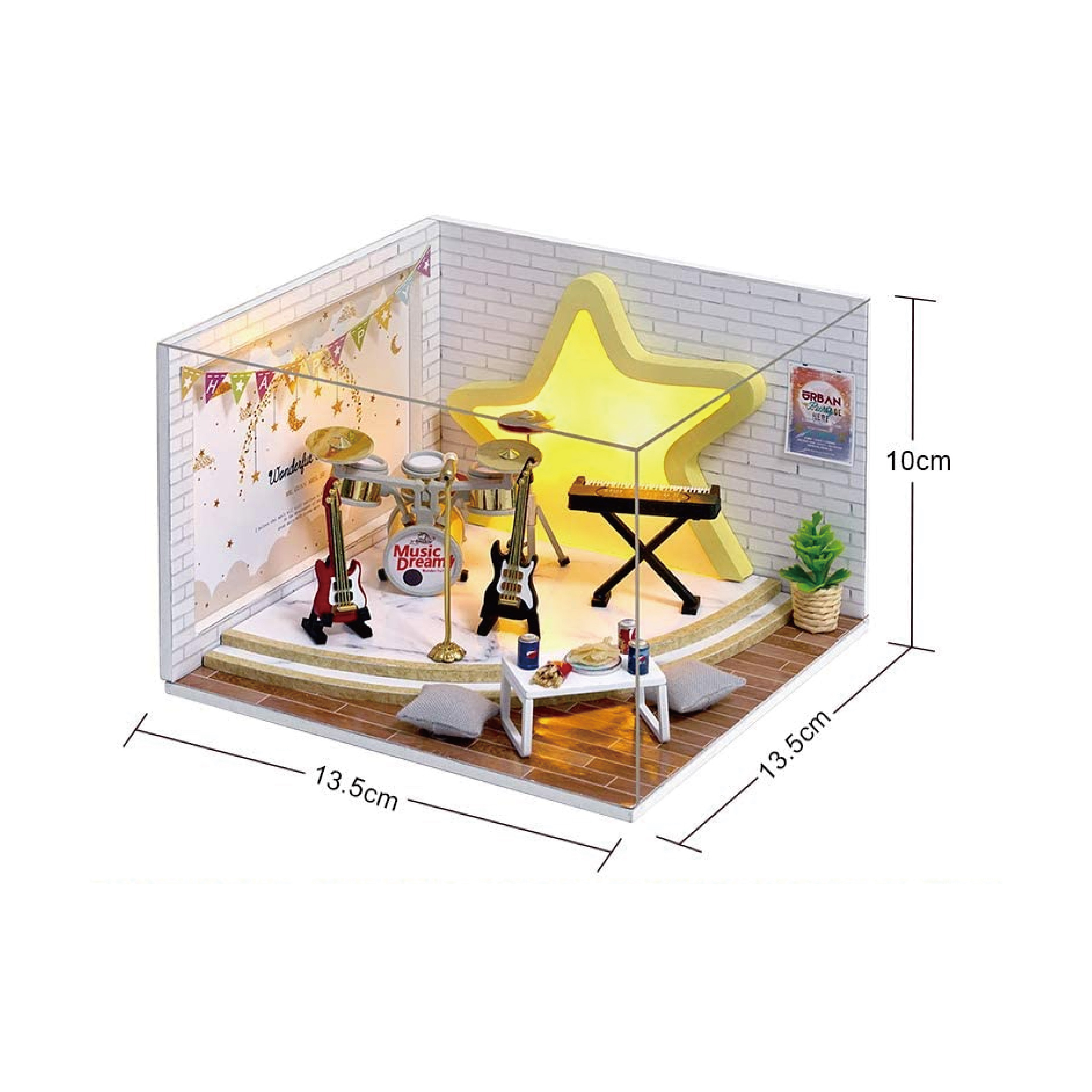 Kidscraft 1 Floor Wooden Dollhouse Window Diy Playing Game With Furniture Dollhouse Toy For Kids