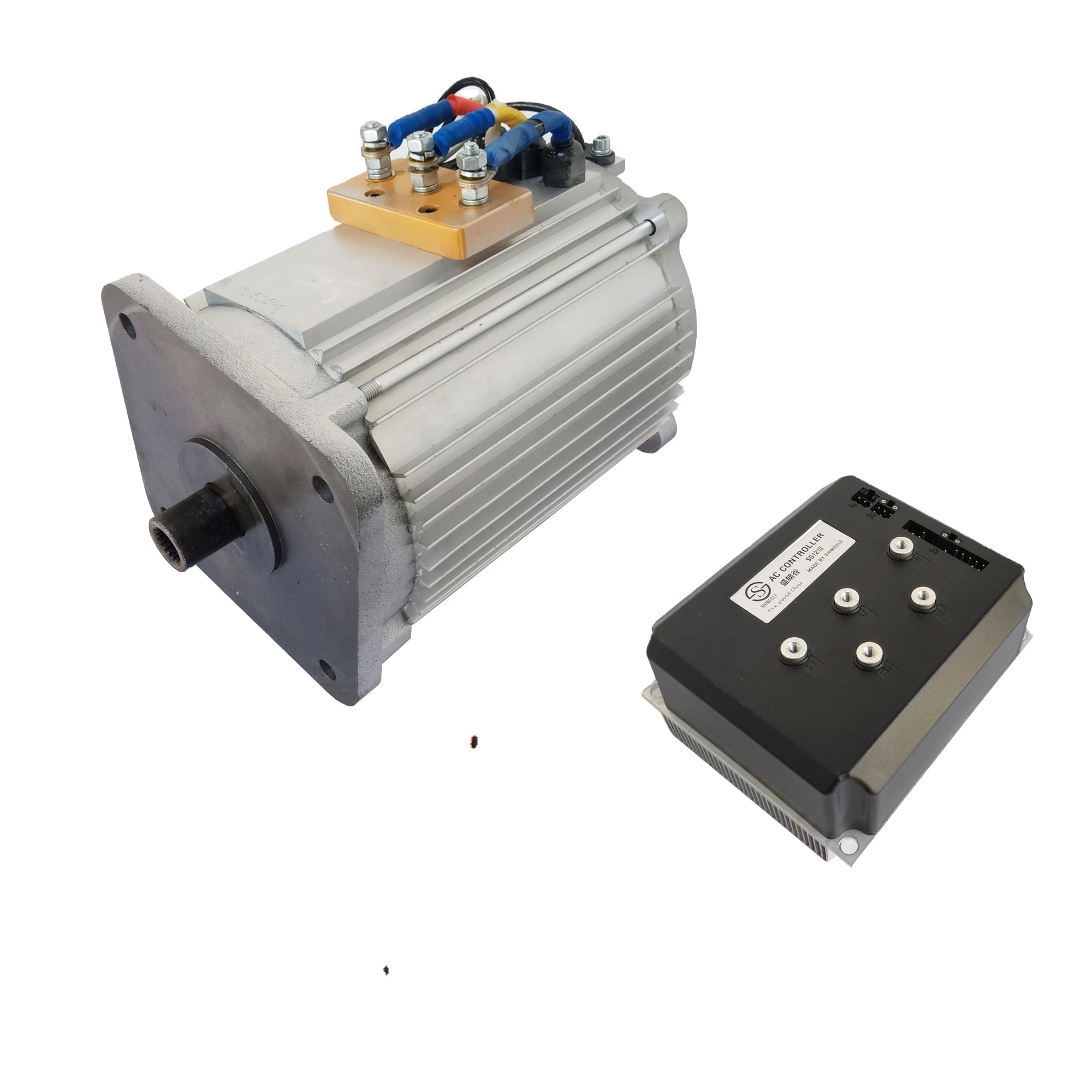 SHINEGLE 10KW Motor Assembly Kits for Delivery Van 30kw electric car conversion kit moteur lectrique 15 kw pmsm kit