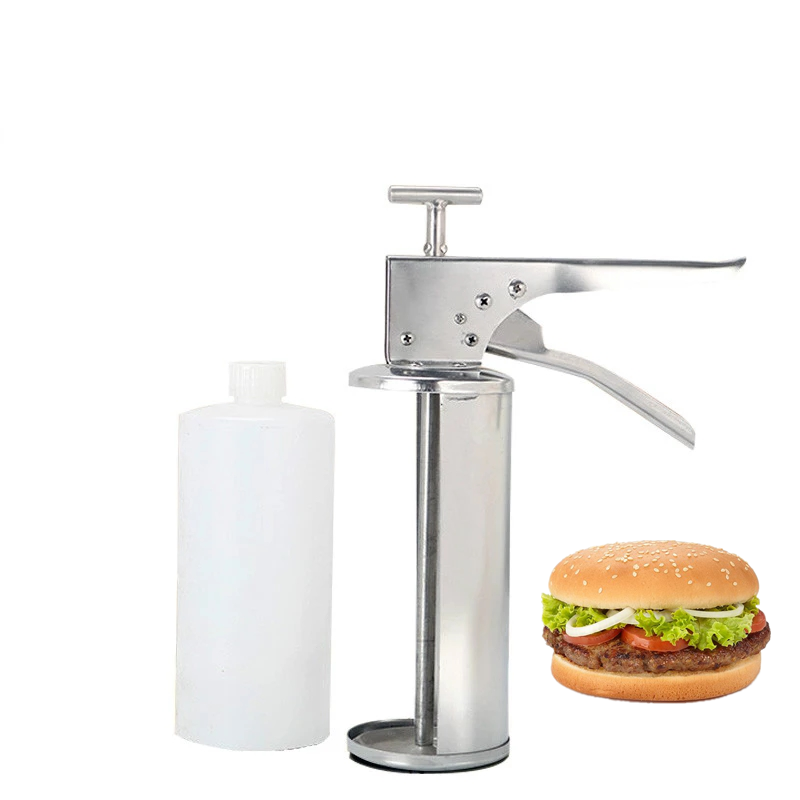 1/2 1/3 2/3 oz Stainless Steel 304 Mustard Mayonnaise Hamburger Sauce Dispenser Gun