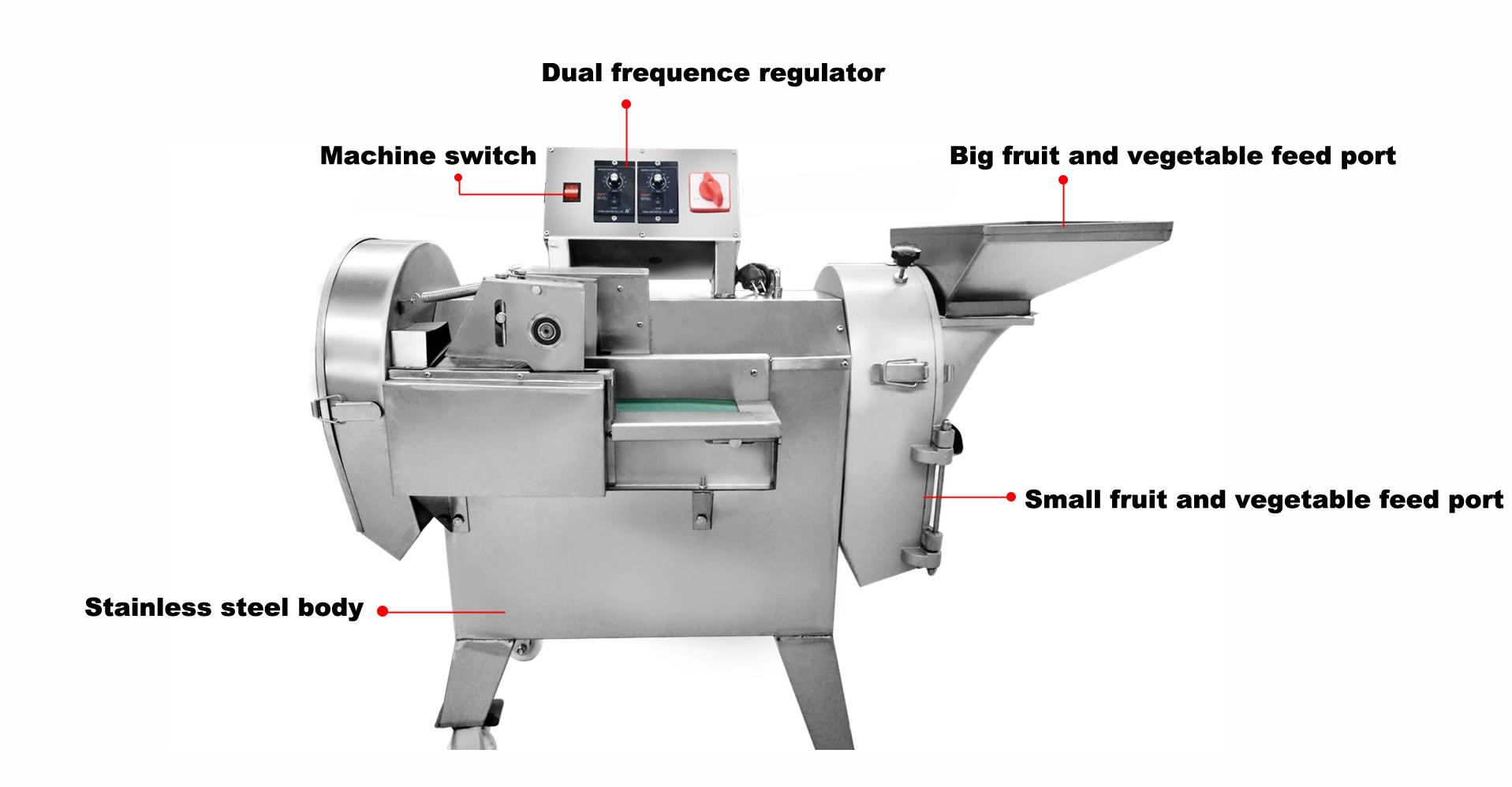 Multifunctional Commercial Automatic Radish Carrot Cucumber Potato Dicer Cutter Onion Dicing Slicing Cutting Machine