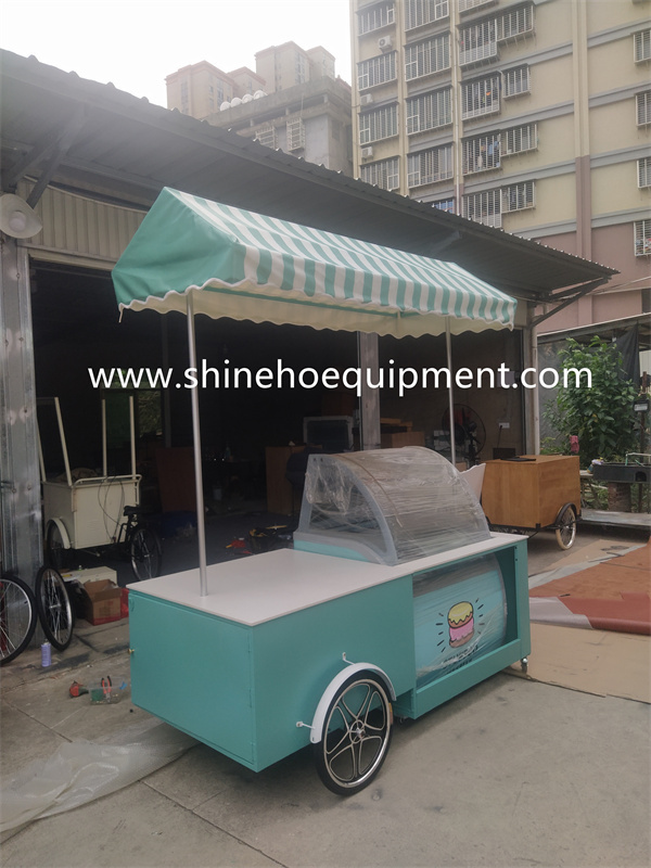 australia custom solar umbrella tricycle bicycle ice cream cart for sale