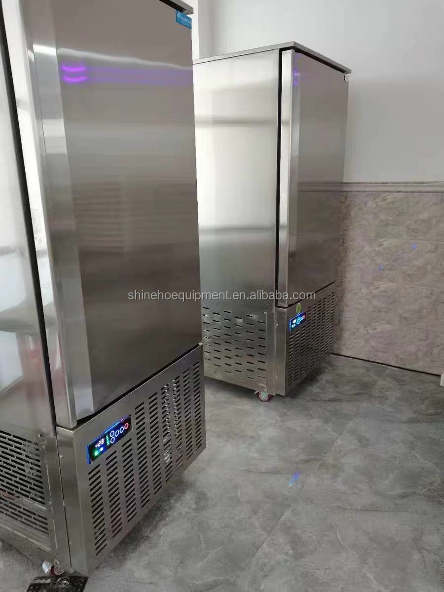 Shock Blast Chiller Commercial Cooler Quick Freezing Machine 10 Tray Small Air Cooling Blast Freezer Small Refrigeration Machine