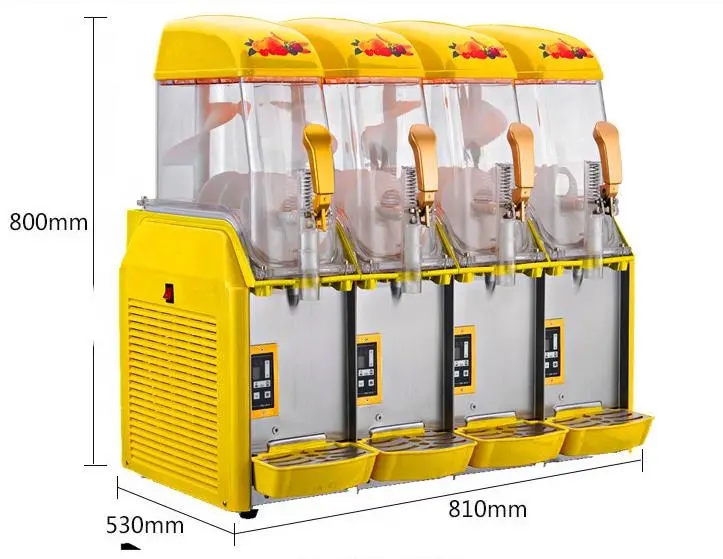 Hot sale smoothie daiquiri slash margarita slushie machine granita ice puppy frozen drink cheap slush machine 3 tank maker