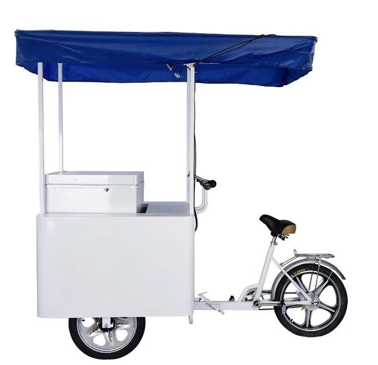 Electric solar mini small icecream tuk tuk motorcycle tricycle bike food cart truck