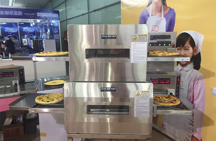 Shineho Fashion electric Conveyor Pizza Oven for Pizza Hut