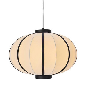 Classic Restaurant Pendant Lamp Pumpkin Shape Pendant Light With LED Downlight