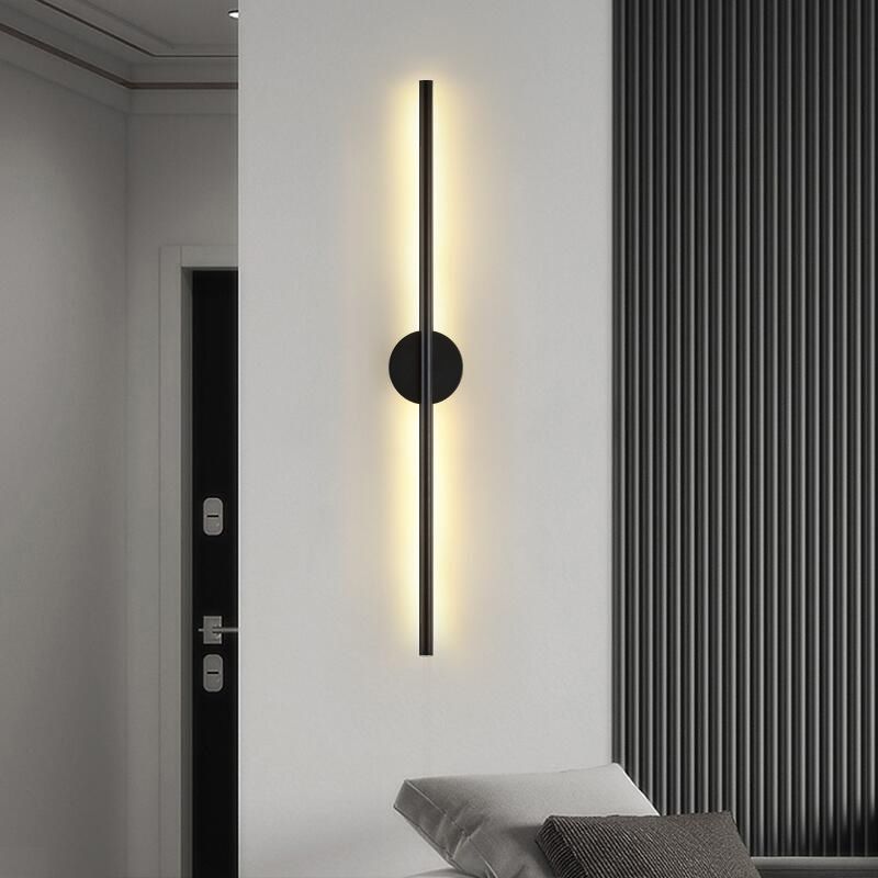 Minimalist Long Strip LED Wall Lamp for Background Living Room Lighting and Decoration Surface Mounted Linear Wall Light