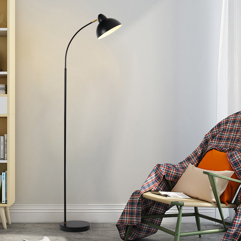 Nordic Reading Floor Lamp Living Room Study LED Simple Eye Protection Adjustable Vertical Table Lamp