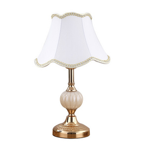 Cross Border Direct Selling Cozy Hotel Bedroom Light European Marble Lamps Desk E27 Chrome Touch Table Lamp