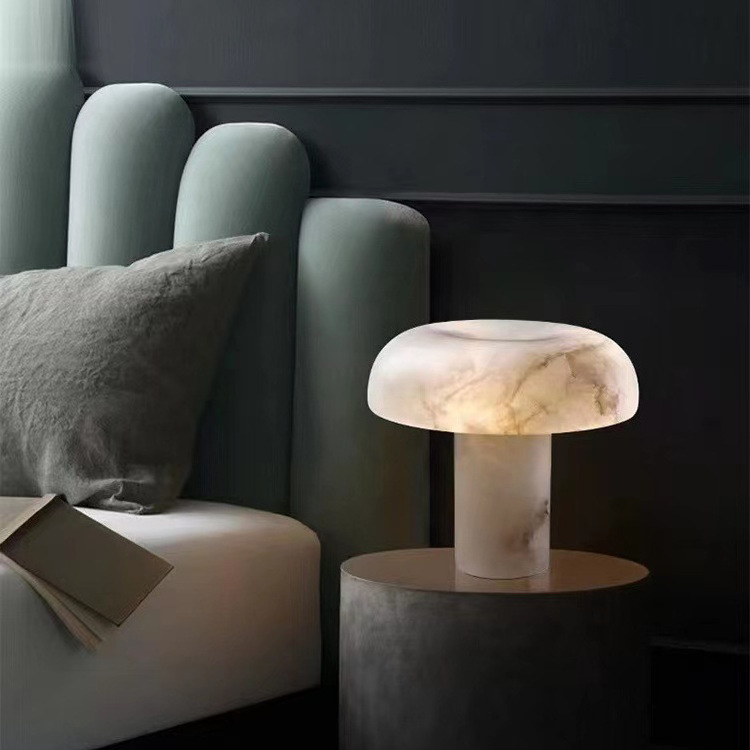 Alabaster Desk light Nordic LED Table lamp For Hotel Guestroom Living Room Bedroom Bedside Home Decor Lamp