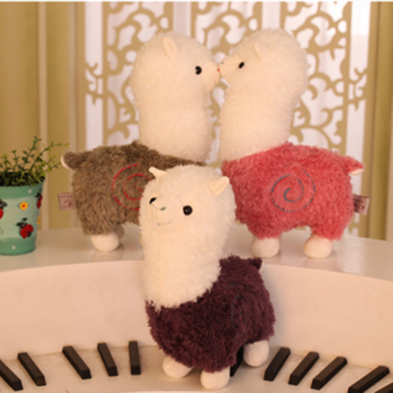 Customizable Toys Loved Children Pp Cotton Filled Soft And Cute Alpaca Plush Toy Joy Chen