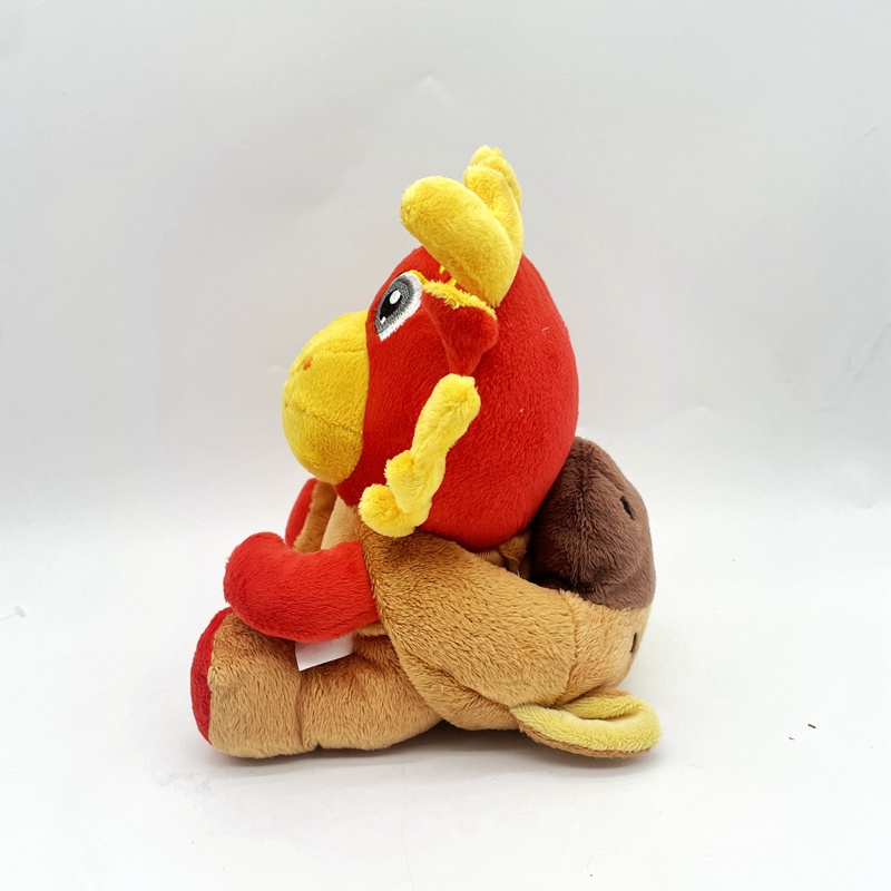 Customized cute plush toys Chinese red dragon mascot stuffed animal cartoon dragon toys as Festival gifts