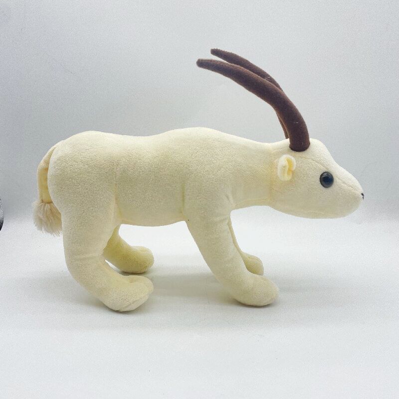 Customized cute gold standing sheep plush antelope stuffed animal goat toy for baby