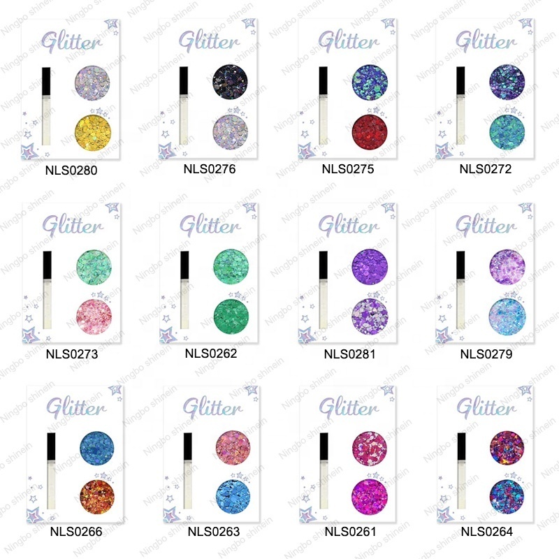 Wholesale Holographic Makeup Cosmetic Face Body Glitter Bulk Loose Polyester Chunky Glitter for Festival