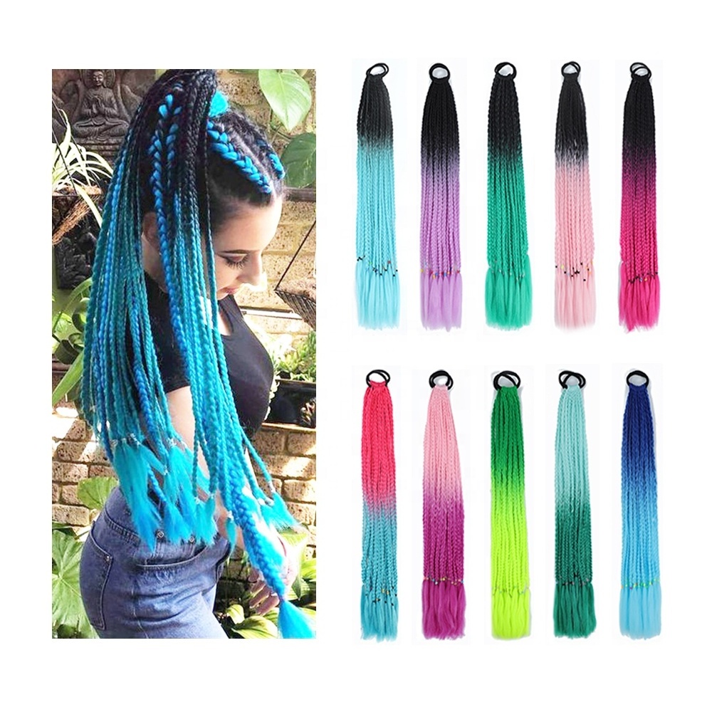 Shinein Low Temperature  Expression EZ Pre Stretched Yaki Pony Braiding Hair Extensions Ghana Ombre Pre Stretch Braiding Hair