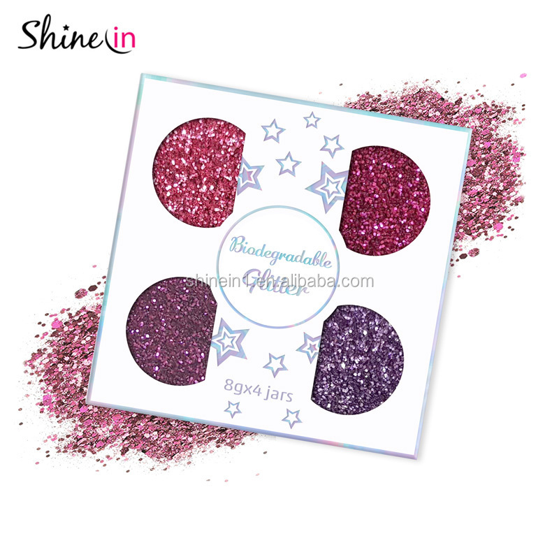 Shinein Face Body Fine Bio Glitter Eco-friendly Cosmetic Biodegradable Glitter for Party Decoration