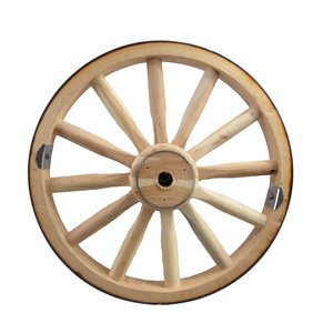 Decorative - Wood Wagon Wheel - 18 Inch x 2 Inch wagon wheel - wood hub