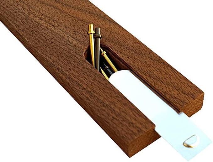 Double 6 Spinner Dominoes Set. Deluxe Dominos Set in American Made Luxury Walnut Case