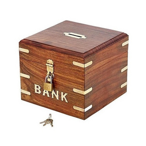 IBLAY Indian Coin Bank Money Saving Box Banks for Kids & Adults Wood Vacation Piggy Bank1