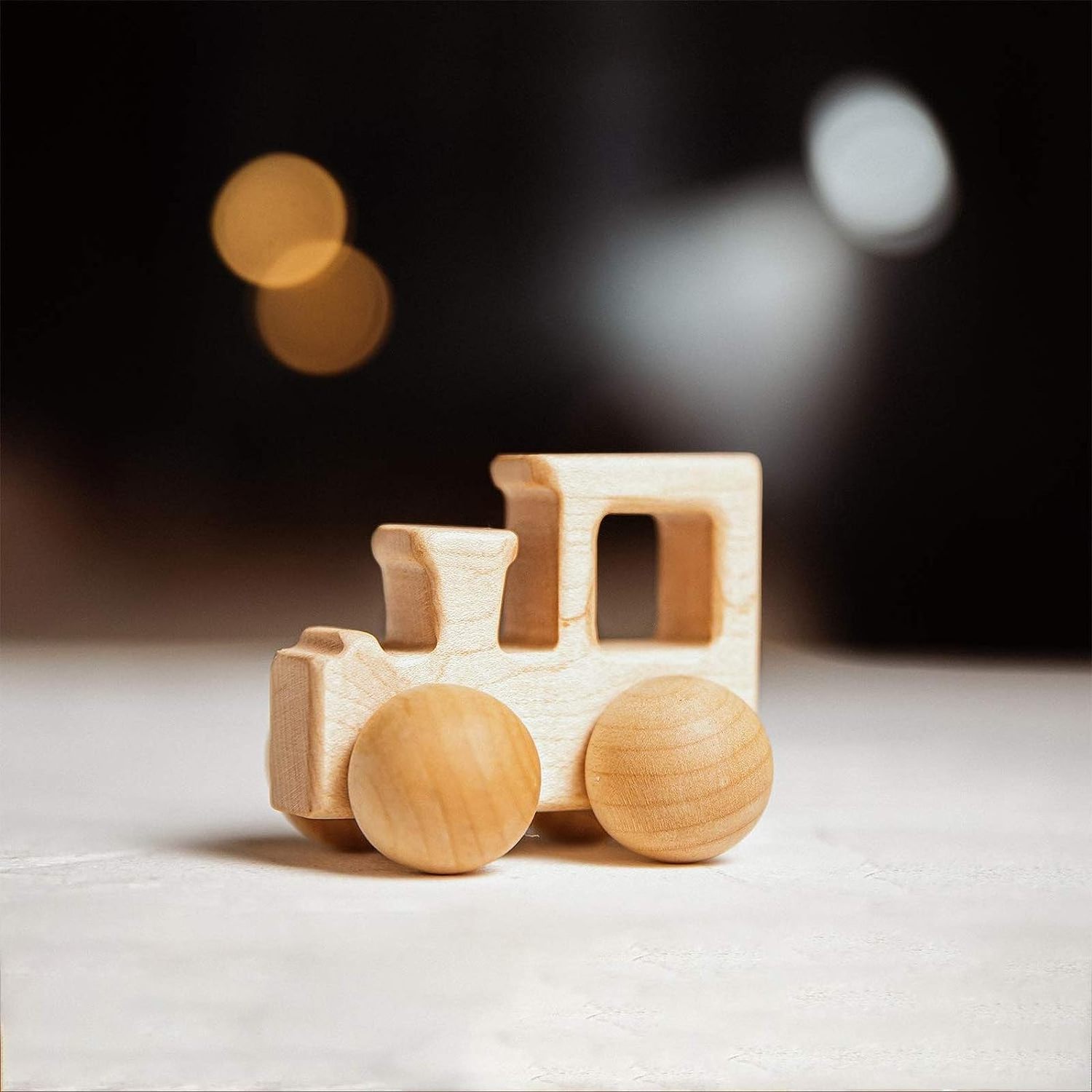 3PCS Wooden Baby Toys Grasping Toys Push Car Montessori Wooden Toy Vehicles DIY and Wood Crafts for Kids