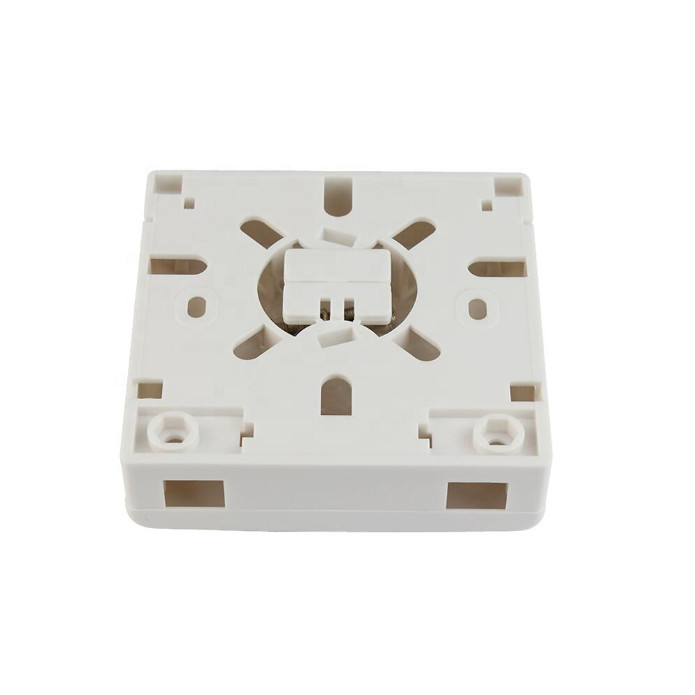 fiber optic 86 wall panel 2 cores Indoor Wall Mounted Face plate SC Rosette 86*86mm 2 Core Fiber Optic Terminal Box