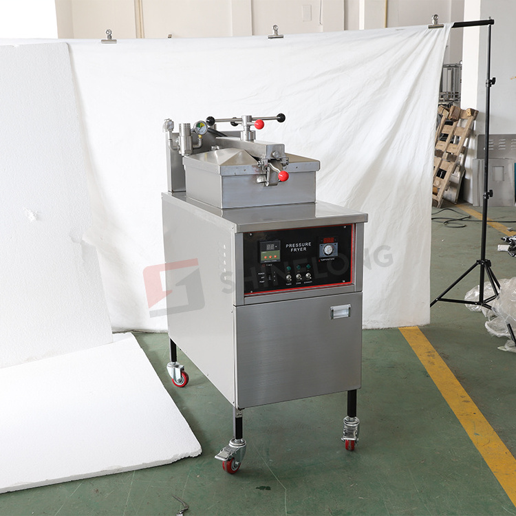 Commercial Automatic Chicken Broasted Machine Deep Pressure Fryer Chicken Fryer Machine with Oil Filter