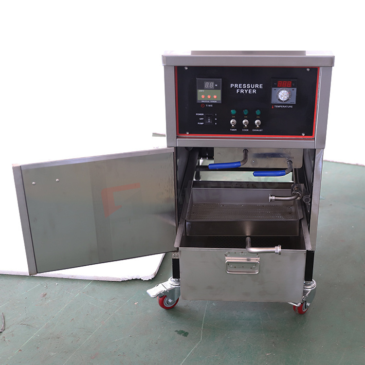 Commercial Automatic Chicken Broasted Machine Deep Pressure Fryer Chicken Fryer Machine with Oil Filter