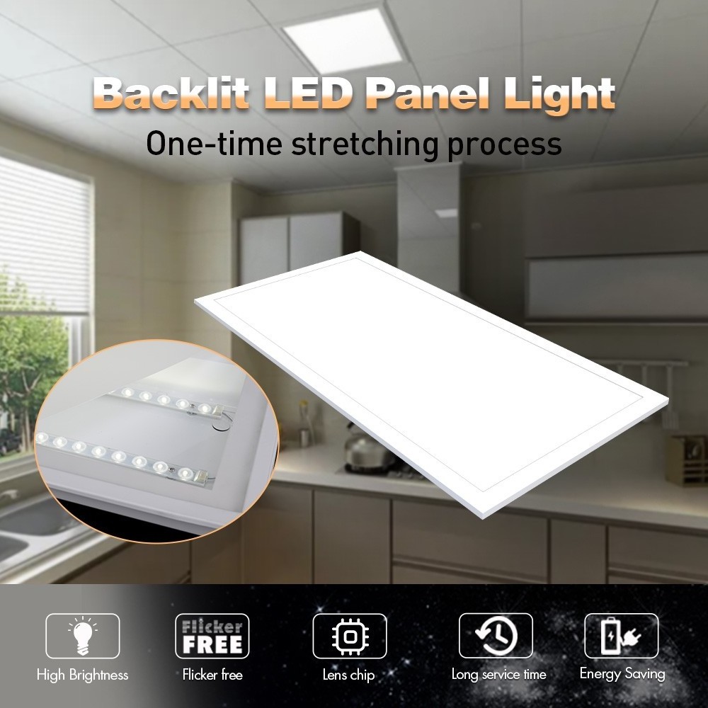 Dimmable recessed suspending square flat backlit wall indoor led panel 60x60 ceiling light for home office hospital