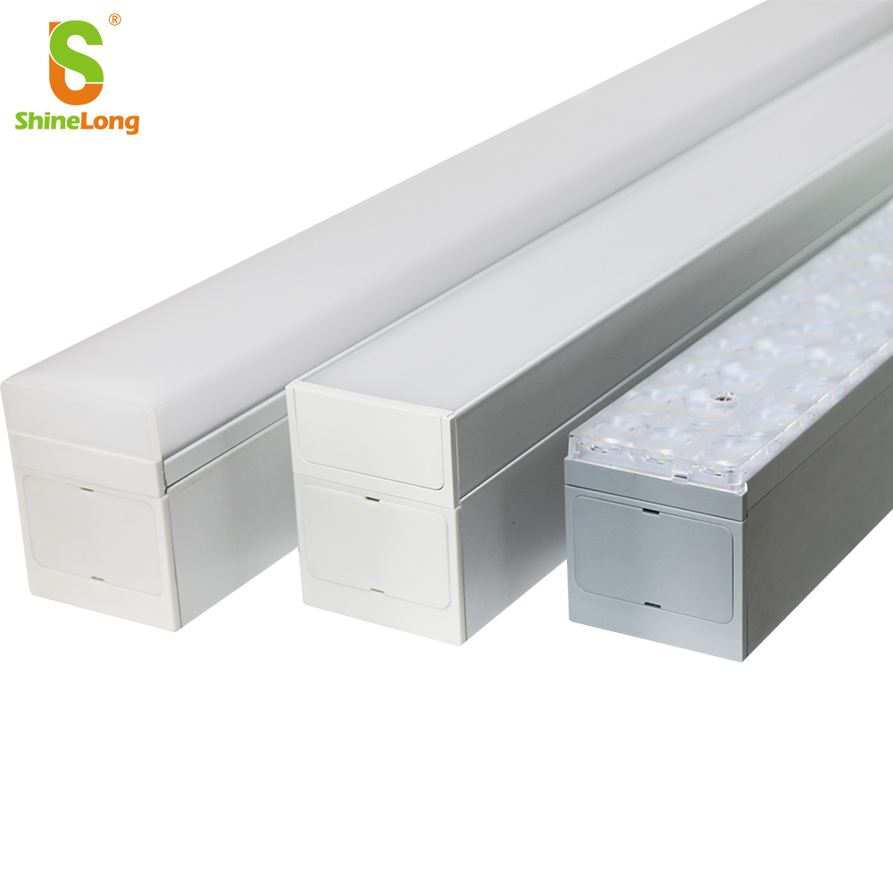 ShineLong Professional Manufacturer Trunking Aluminum Office Up-down Pendant Ceiling Lighting System Linkable Led Linear Light