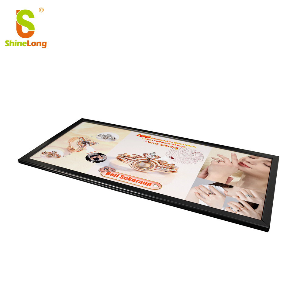 Shop lighting customize size easy 100lm/w changing advertising picture advertising LED Panel Light